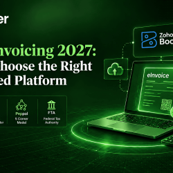 UAE eInvoicing 2027 accredited platform with Zoho Books and PINT-AE compliance